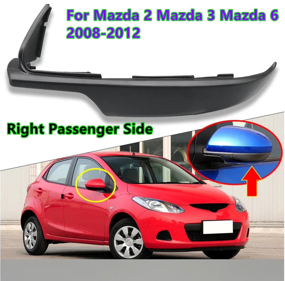 Right Side Mirror Lower Cover Shell Cap for Mazda 2, 3, 6 (2008–2012)