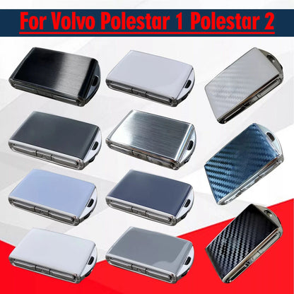 2 x Zinc Alloy Key Fob Cover Shell Case for Volvo Polestar 1 Polestar 2 (2019–2024)
