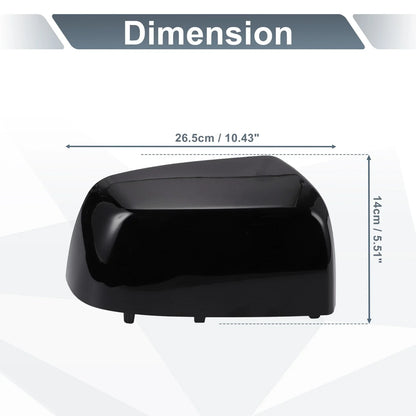 Right Side Rearview Mirror Cover Cap Gloss Black for Chevrolet Colorado & GMC
