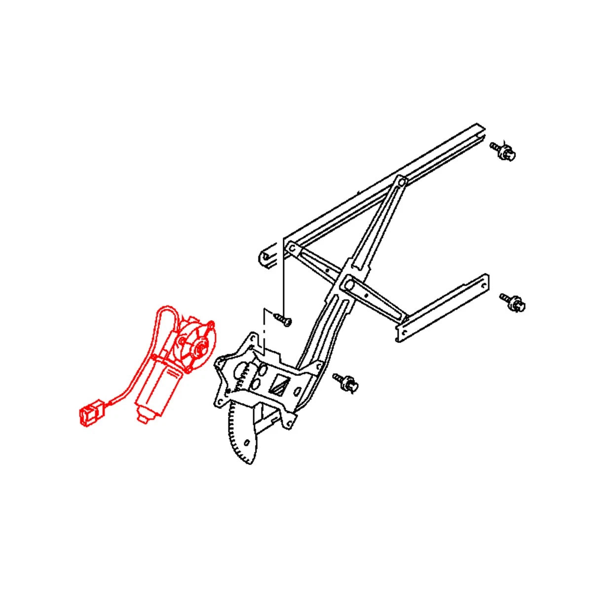 FR Power Window Regulator Motor for Mitsubishi Pajero Montero Sport 1996-2008