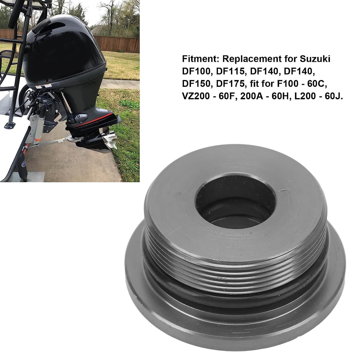 Set of 2 Trim Cylinder Screws & Seals for Suzuki Outboard 90-250HP