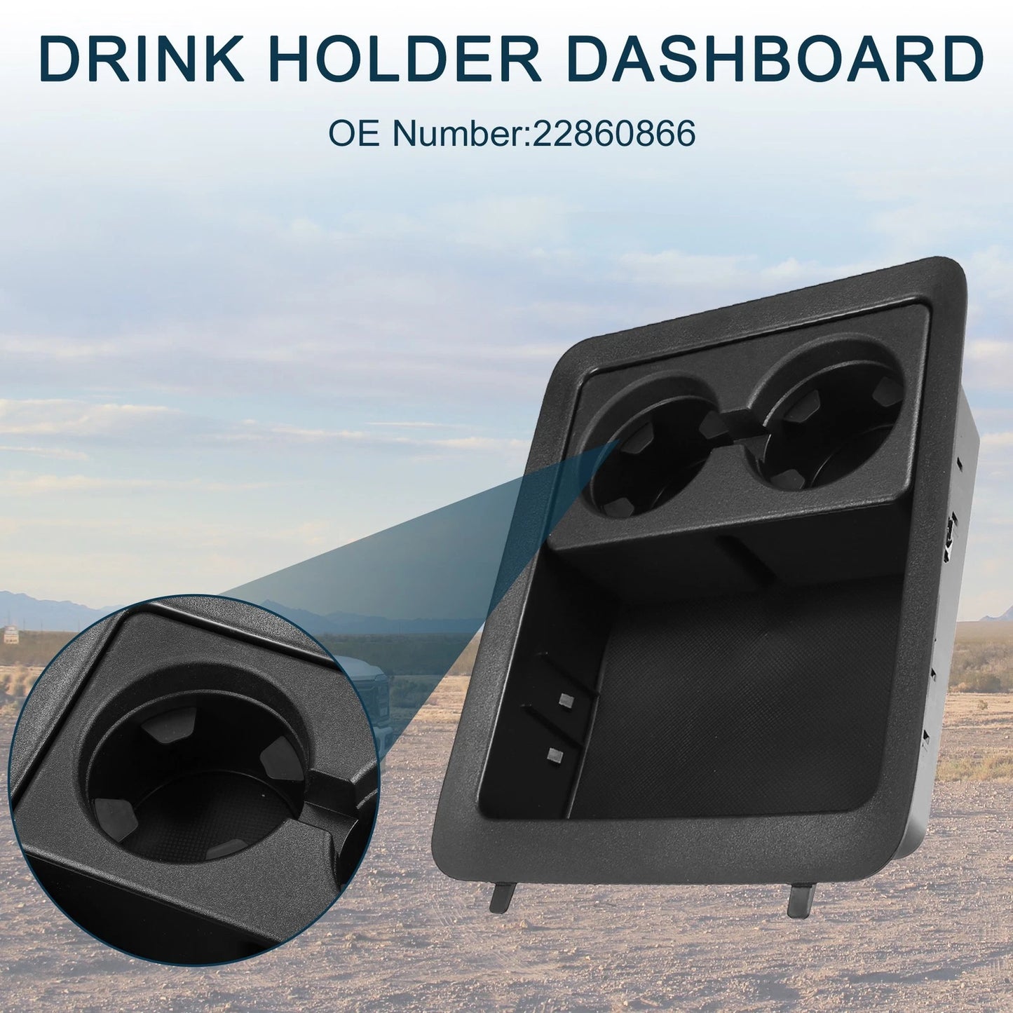 Cup Holder for Chevrolet Avalanche (2002–2013) No. 22860866 Black