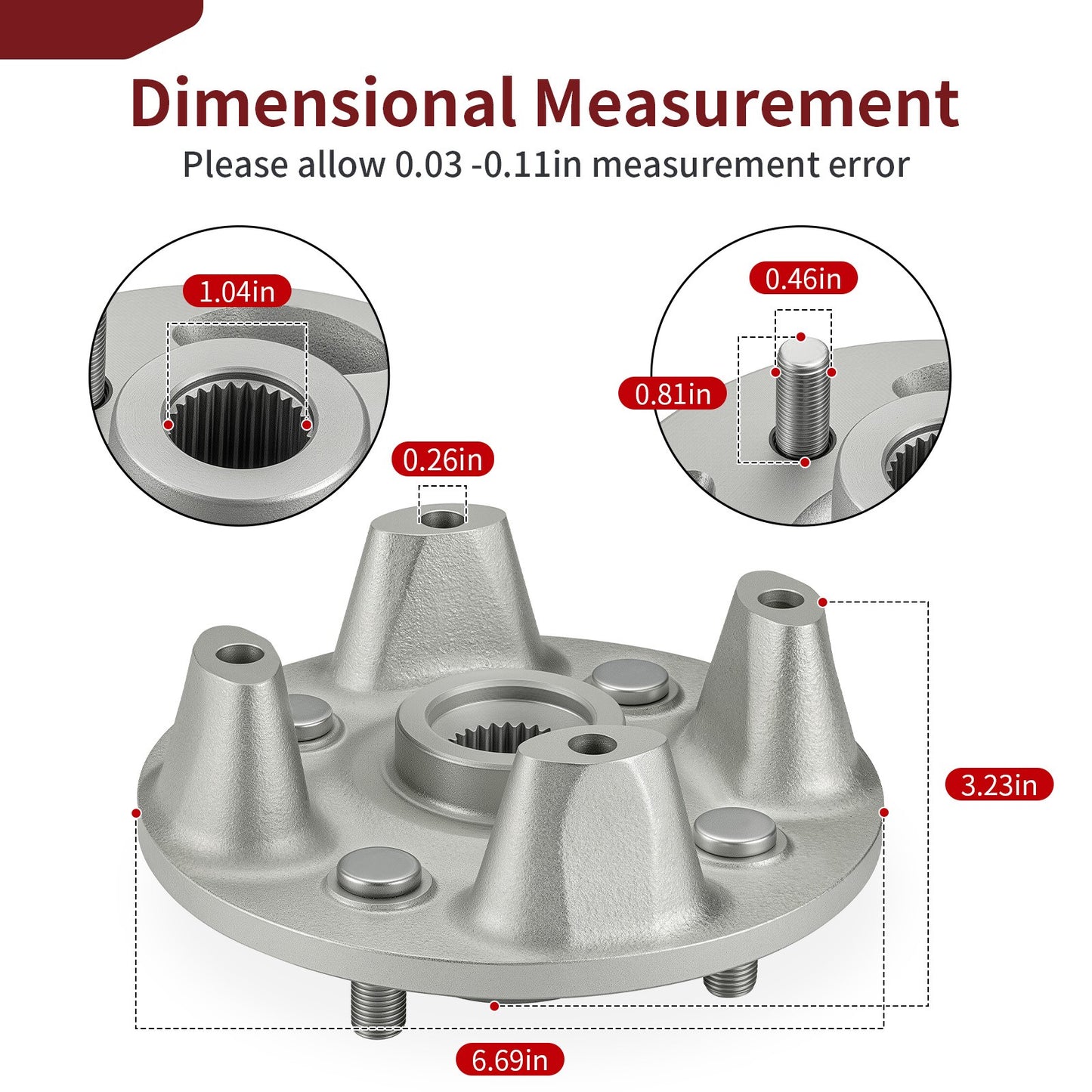 Wheel Hub for Yamaha Viking 700 (2014–2015)