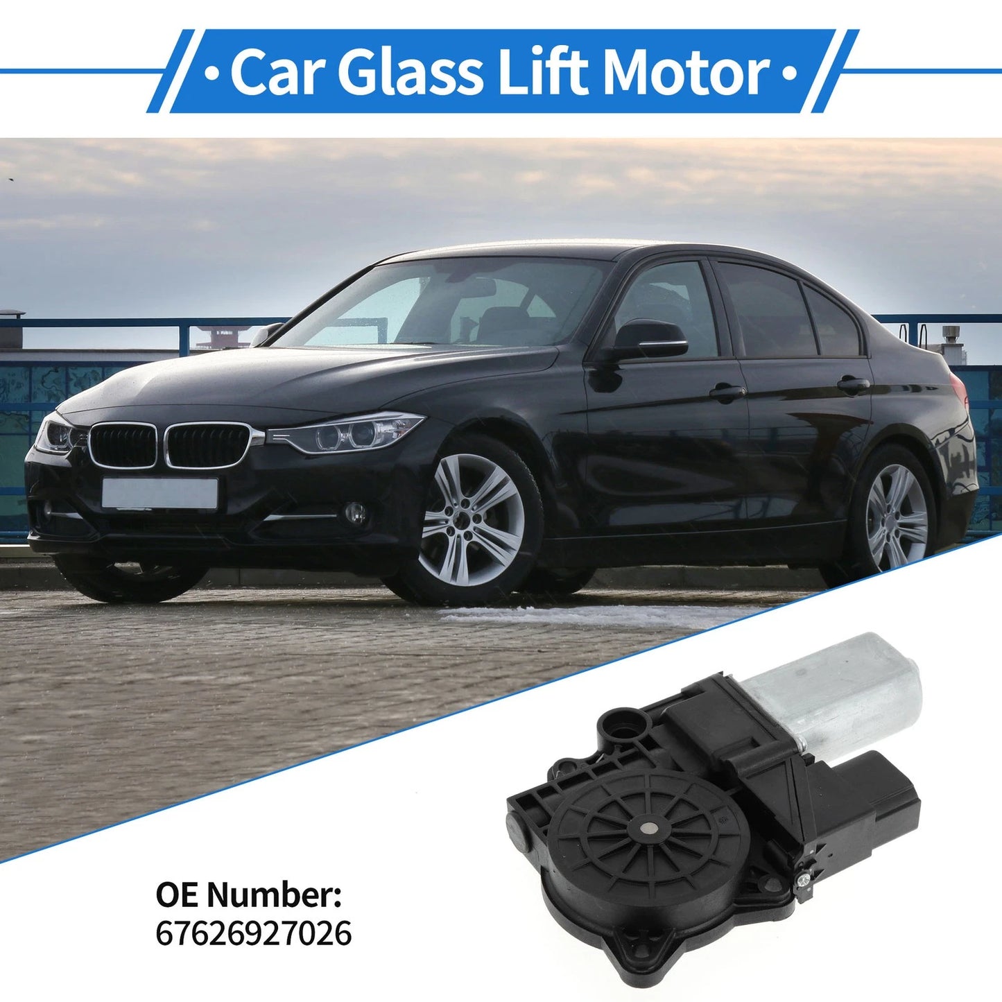 Power Window Regulator Lift Motor for BMW 323i Sedan (2006–2011) No.67626927026