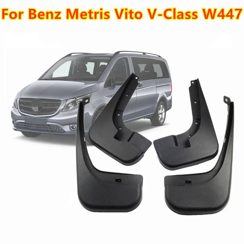 4Pcs Mud Flaps Splash Guards Mudflaps Fender for Benz Metris Vito V-Class W447