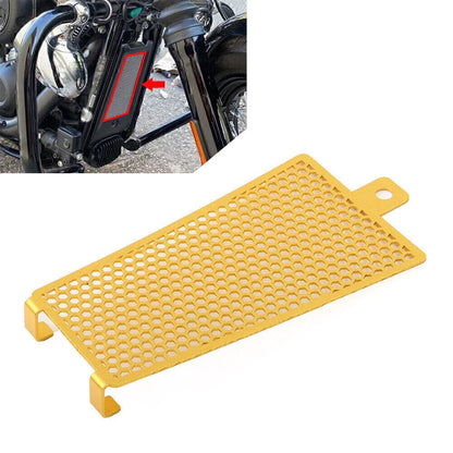 Oil Cooler Radiator Grille Cover for Harley Softail Deluxe, Low Rider, Fat Bob