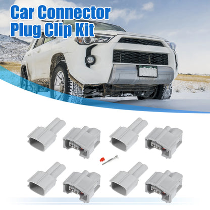 Set of 4 Fuel Injector Connectors for Toyota (No. 9098011875)