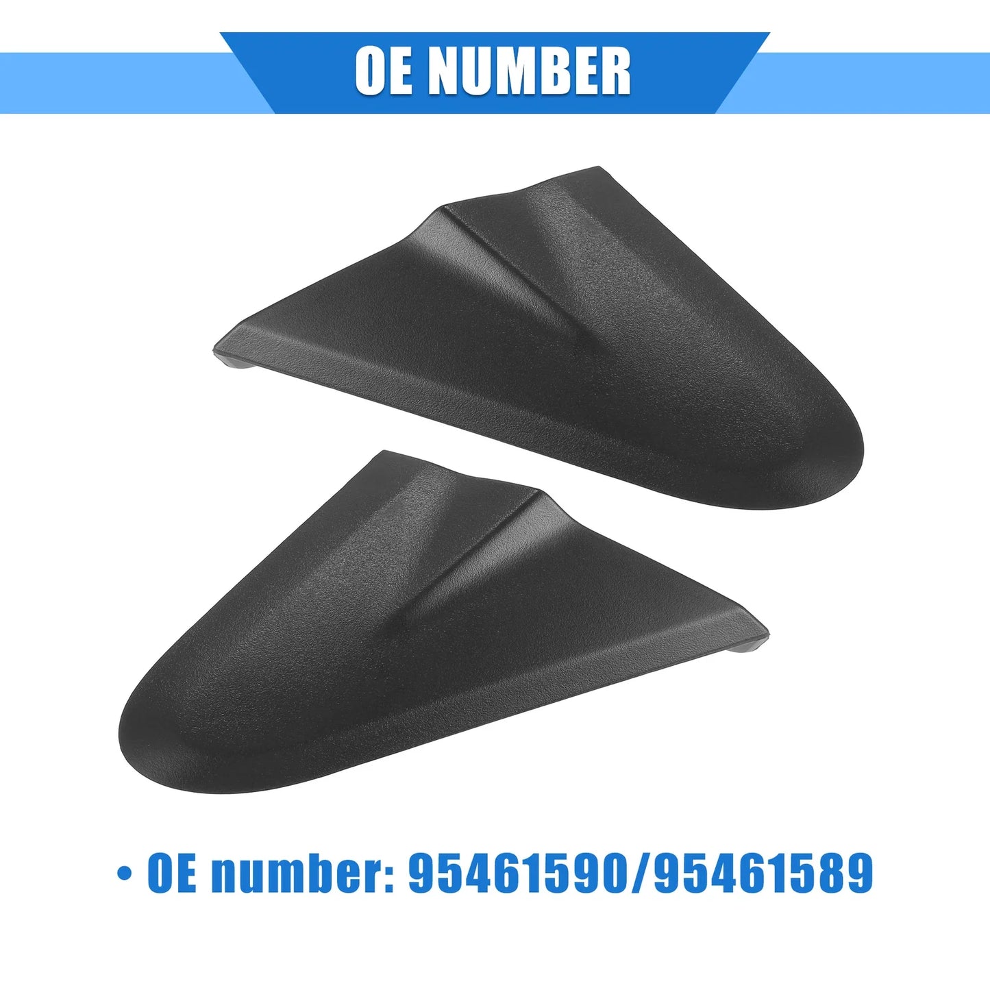 2 x Left Right Mirror Corner Triangle Fender Covers for Chevrolet Sonic (12-20)