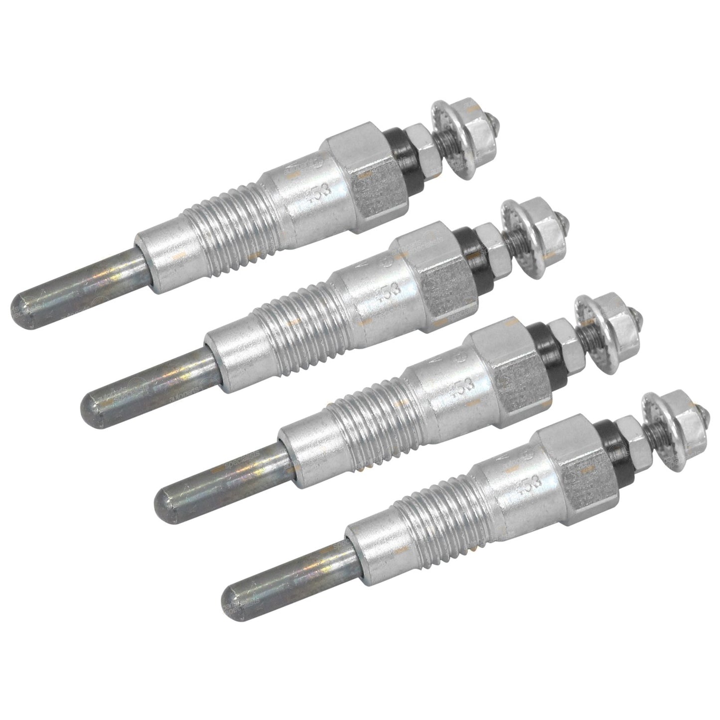 Set of 4 Glow Plugs for Nissan Navara D21 (1986–1987) Diesel 2.5L