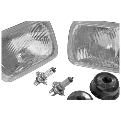 Set of 2 Universal Headlights for Nissan Navara/Holden Rodeo (1981–1997)