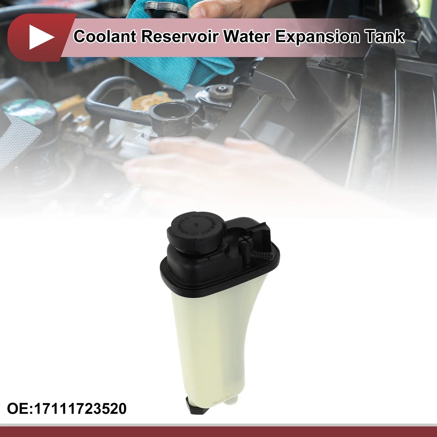 Coolant Expansion Overflow Tank with Cap for BMW E36 320i M3 Z3