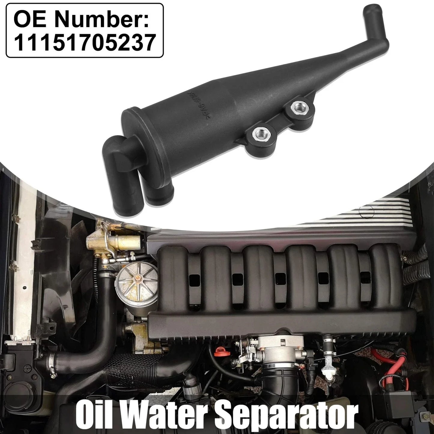PVC Engine Crankcase Oil Water Separator for BMW Z8 X5 (2000-2003)