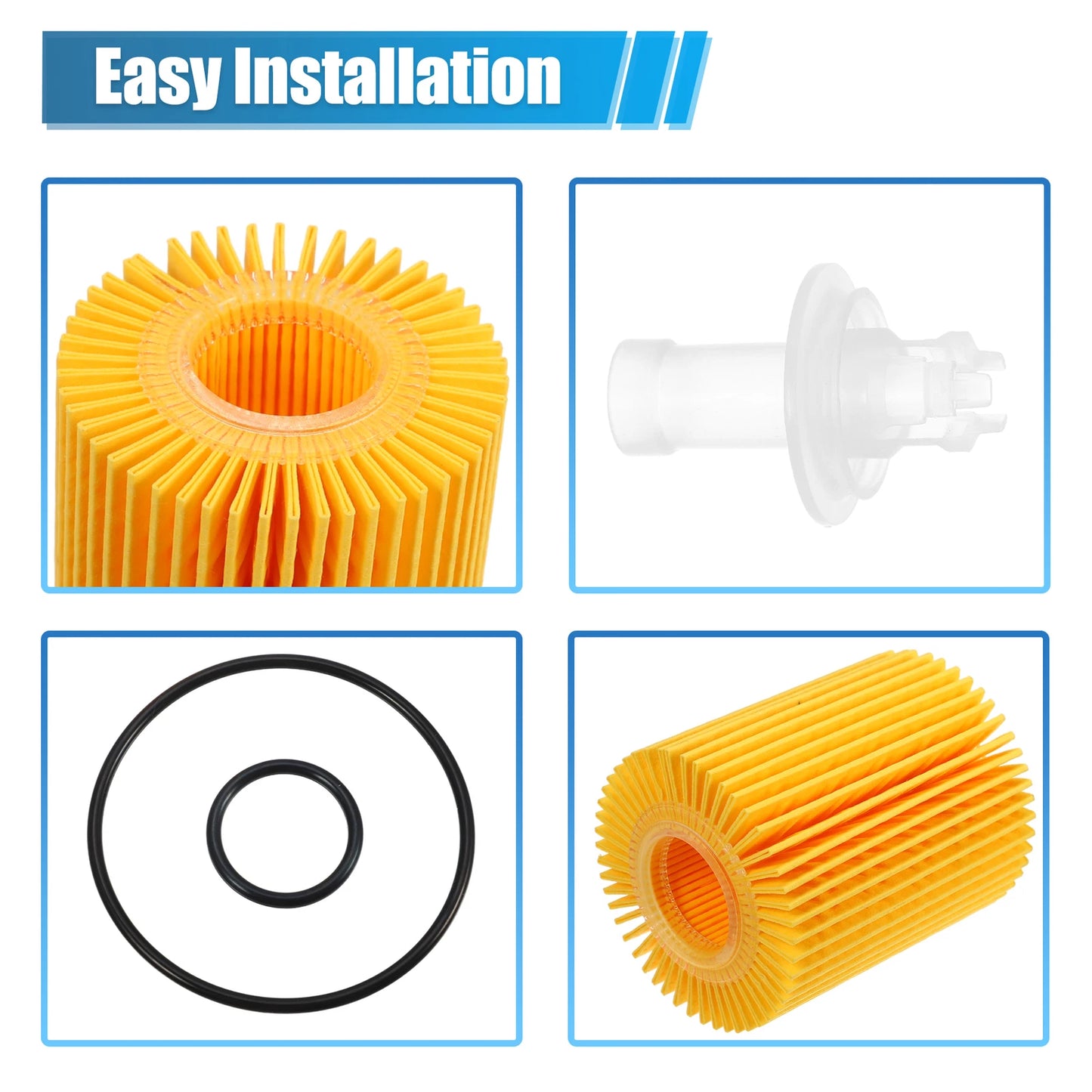 Set of 1 Engine Oil Filter 04152-YZZA5 04152-38010 04152-0R010 for Toyota Tundra (2000–2023)