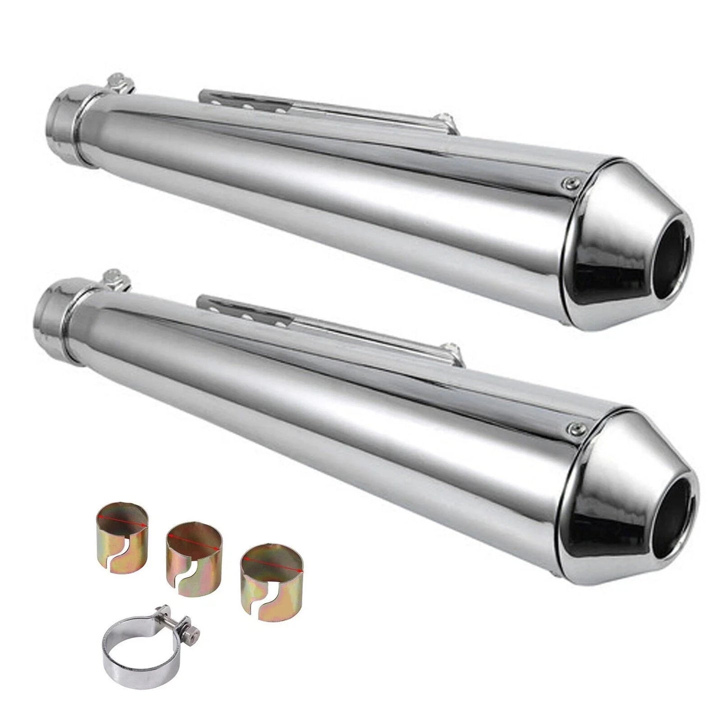 Universal Motorcycle Exhaust Silencer Pipe Muffler for Cafe Racer