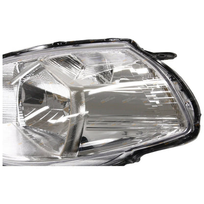 LH+RH Chrome Headlights Pair for Nissan Tiida C11 Sedan/Hatch (2006 - 2009)