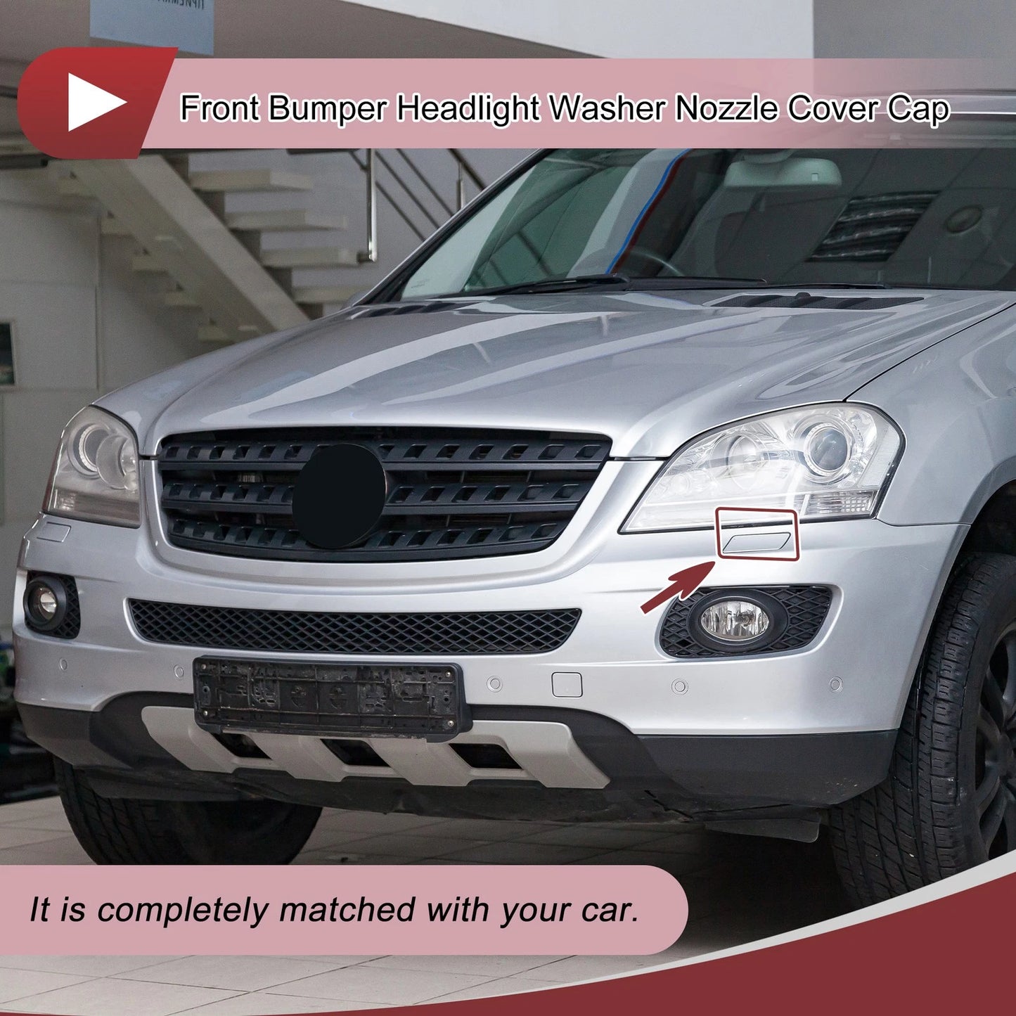 Front Left Bumper Trim Nozzle Cover No. 1648600908 for Mercedes-Benz ML350 (2006–2011)