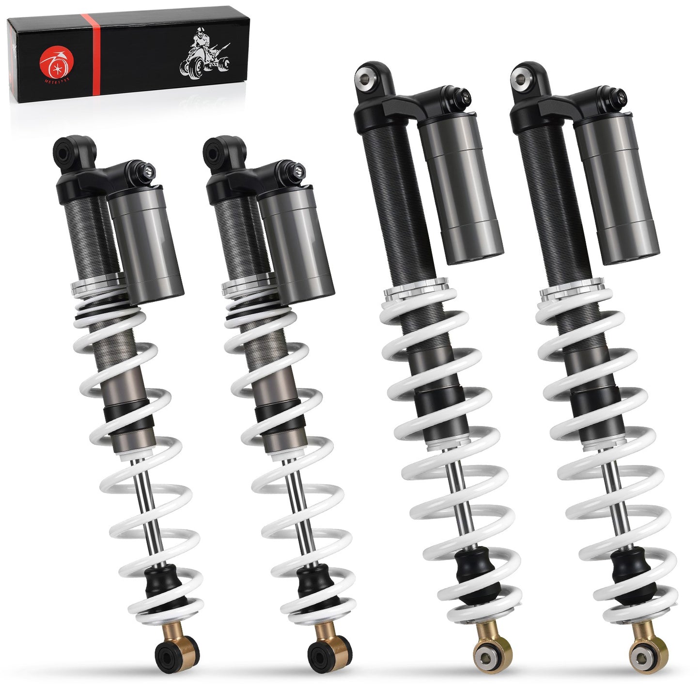 Set of 4 Air Shock Absorbers for Polaris RZR S 800 (2009–2012)