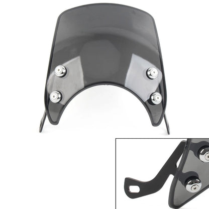 Universal Motorcycle Windshield Deflector Iridium Plastic