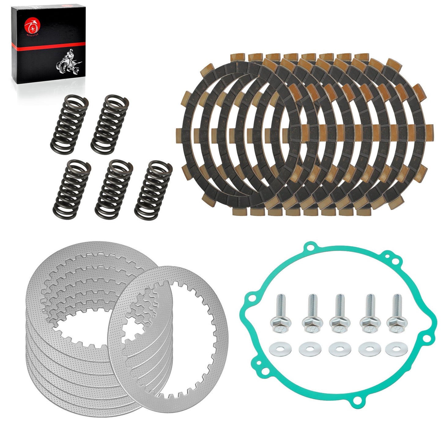 Clutch Friction Steel Plates Set for Yamaha YZ125 (1994–2004)