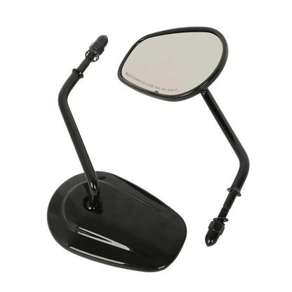 Vivid Black Rear View Mirrors for Harley Touring Sportster 883 1200 Softail