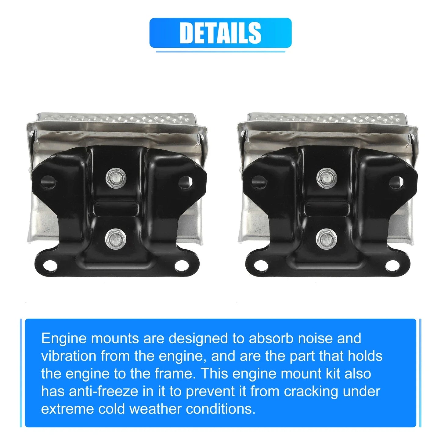 2 x Front Engine Motor Mounts for Chevrolet Tahoe Silverado Suburban (2007-2014)