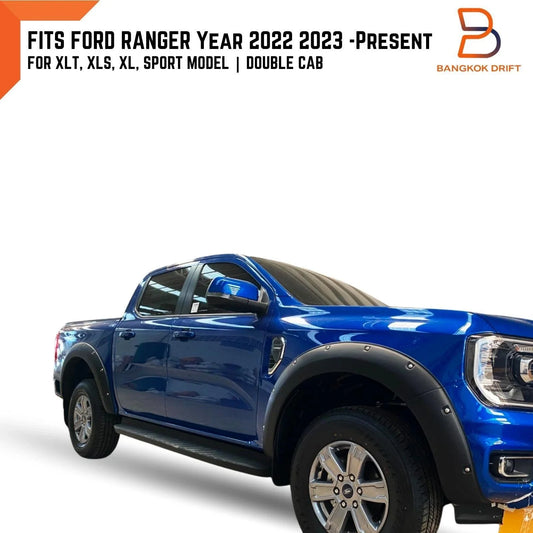 Matte Black Fender Flares for Ford Ranger 2022-2024 ()