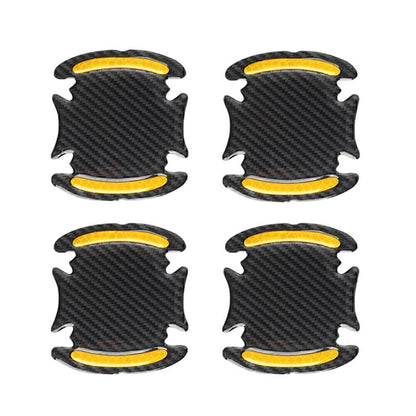 Carbon Fiber Gold Door Handle Reflective Sticker Scratch Cover Protection