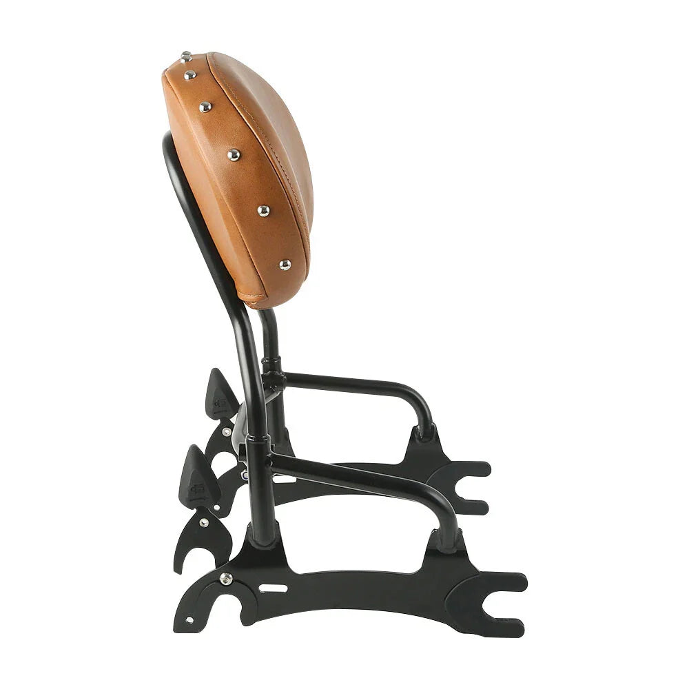 12" Black Sissy Bar Backrest Mounting Spools for Indian Chieftain (2014-2022)