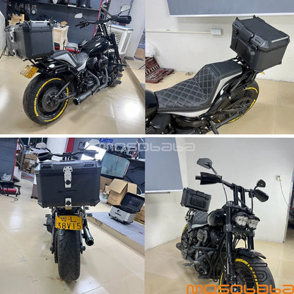 Rear Luggage Case & Tail Rack for Harley Softail FLSB FXLRST (2018-2023)