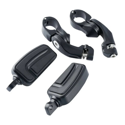 Matte Black 1 1/4'' 32mm Short Highway Bar Pegs Footpeg Pedal
