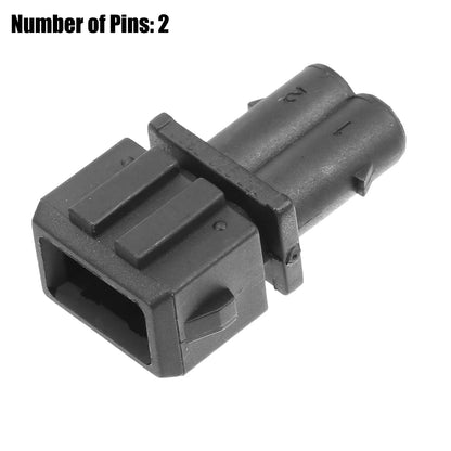 Set of 2 Pin No.357972752 Female 2-Pole Connector for VW Audi