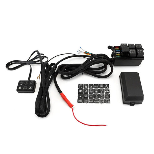 Colorful 40A Switch Panel Relay Fuse Box for Universal Cars