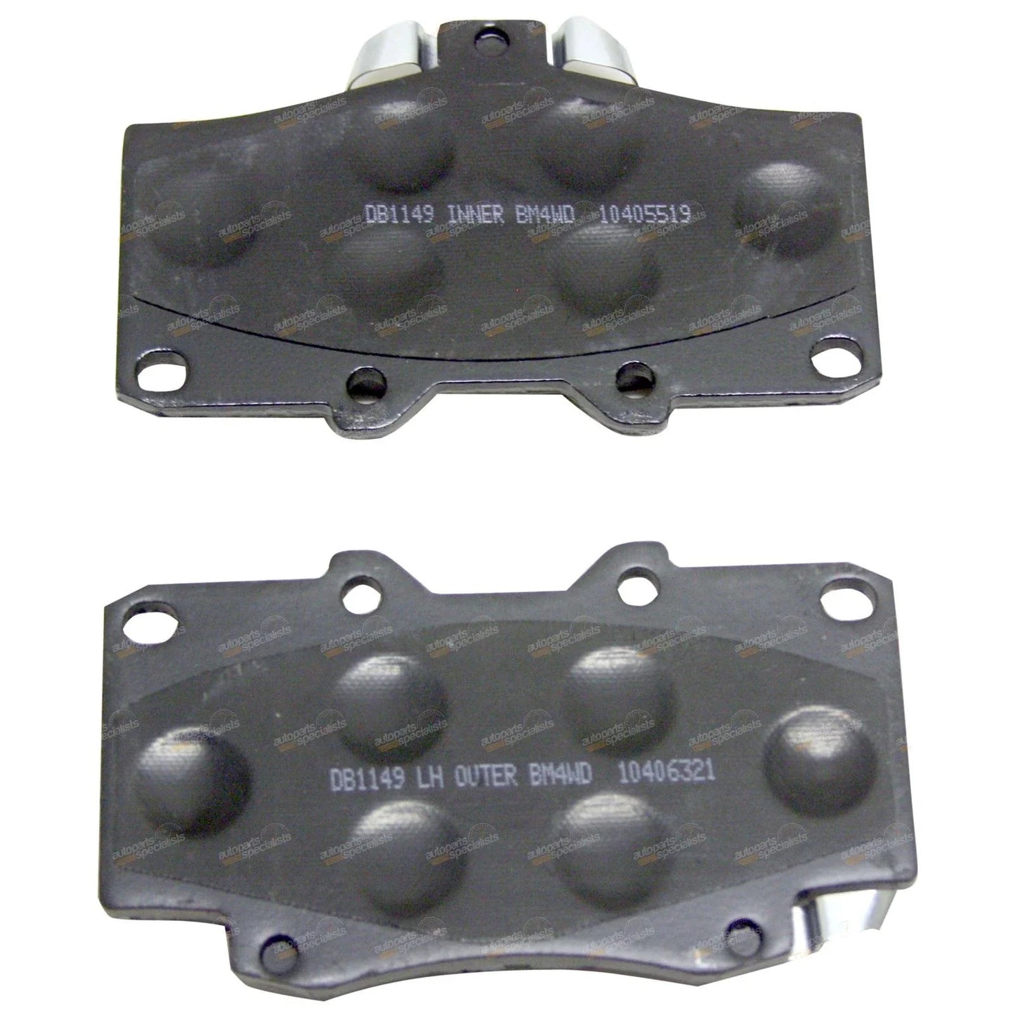 4x4 Front Disc Brake Pad Set for Toyota Hilux (1988–2005)