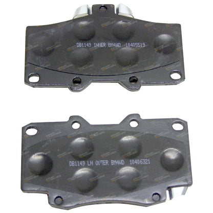 4x4 Front Disc Brake Pad Set for Toyota Hilux (1988–2005)