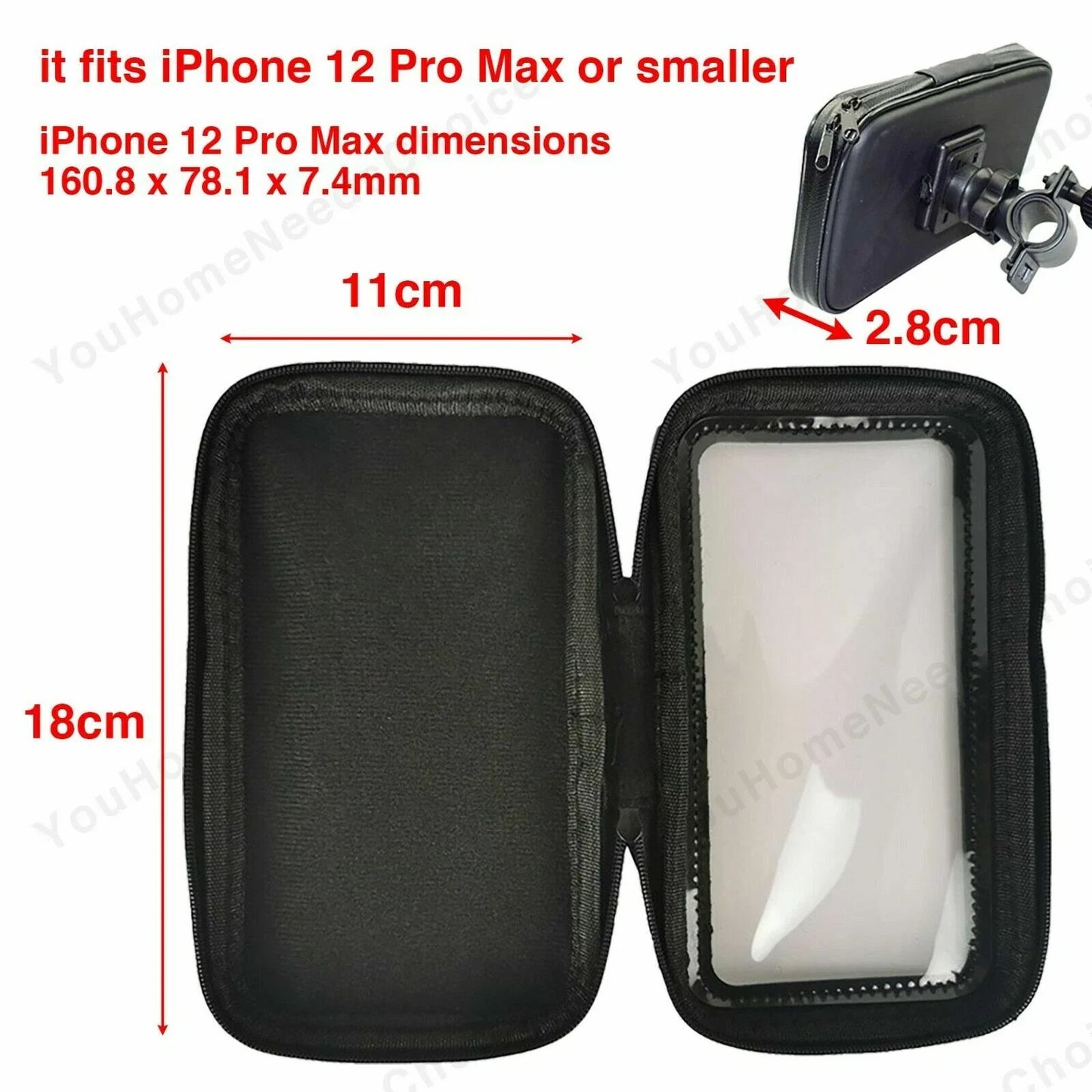 Waterproof Phone Holder Bag Case for Motorcycle MTB Bike Scooter