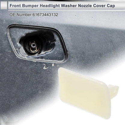 Front Right Side Bumper Headlight Washer Nozzle Cover Cap for BMW X3 Unpainted