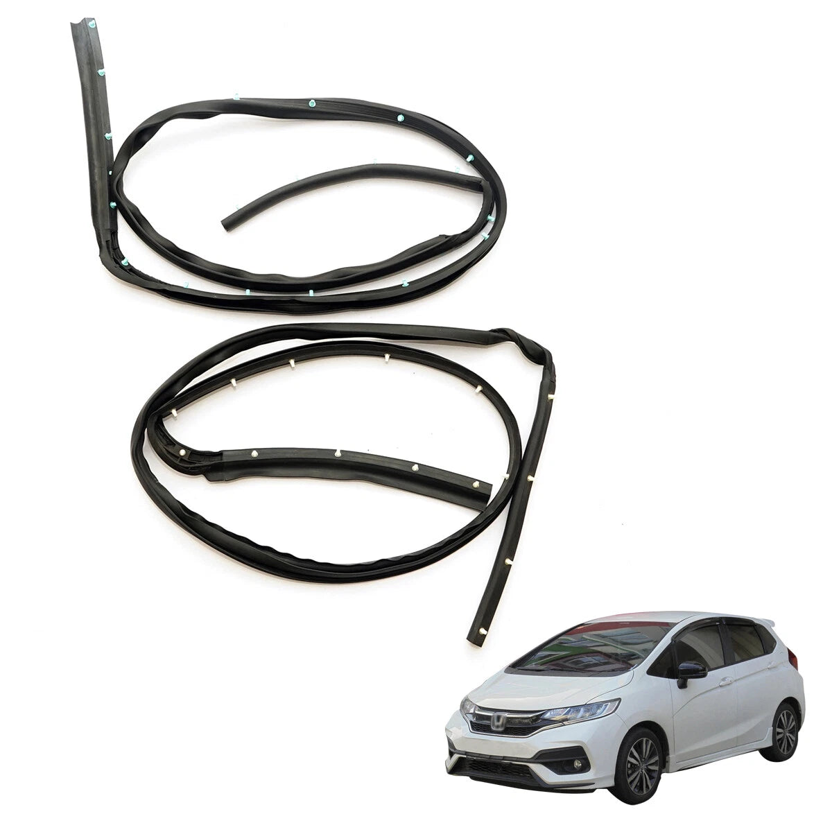 Front Door Weatherstrip Set for Honda Fit Jazz GK3-GK6 GH7 GP5-GP6 2015-2020