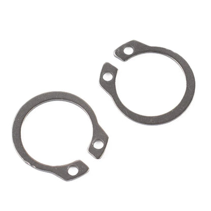 100pcs 304 SS External Circlip Ring Assortment 8-18mm for Universal