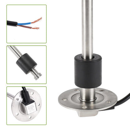 Fuel Sending Unit and Gauge Kit 0-190 Ohm 37.4" for Boat Car Vehicle