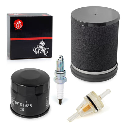 Air Filter, Oil Filter, Spark Plug Set for Kawasaki Prairie 360 (2003–2013)