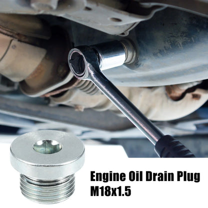 4 x M18x1.5 Steel Engine Oil Drain Plug Screw for BMW 545i 550i