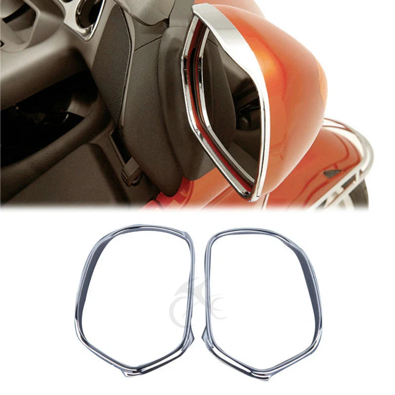 Chrome Rear-View Mirror Trim for Honda Goldwing GL1800 (2001-2017)