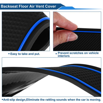 Set of 14 Non-Slip Mats for Toyota C-HR ZYX10/NGX50 (2016–2023) PVC Blue