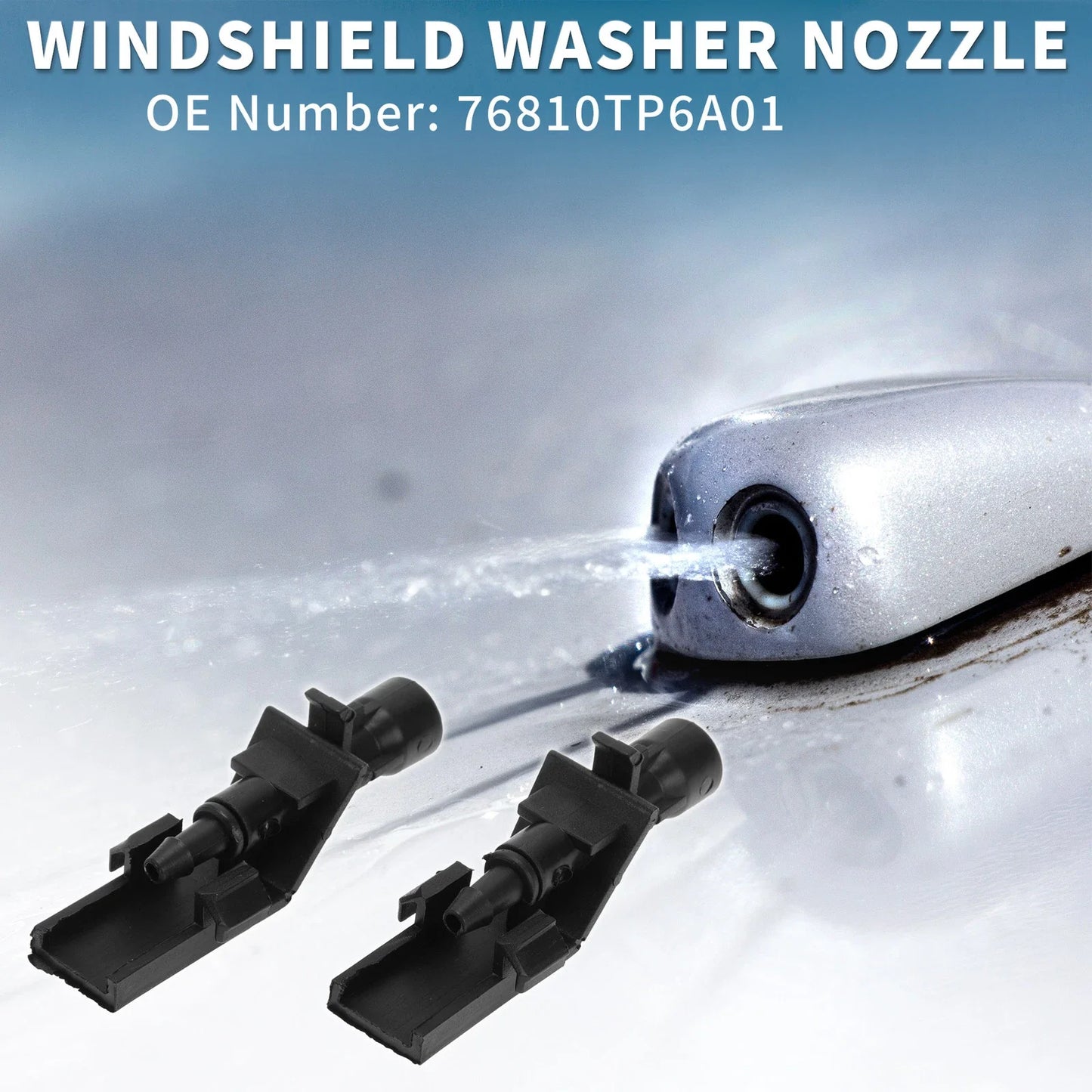 Front Windshield Washer Nozzles Set for Honda HR-V (2016-2017)