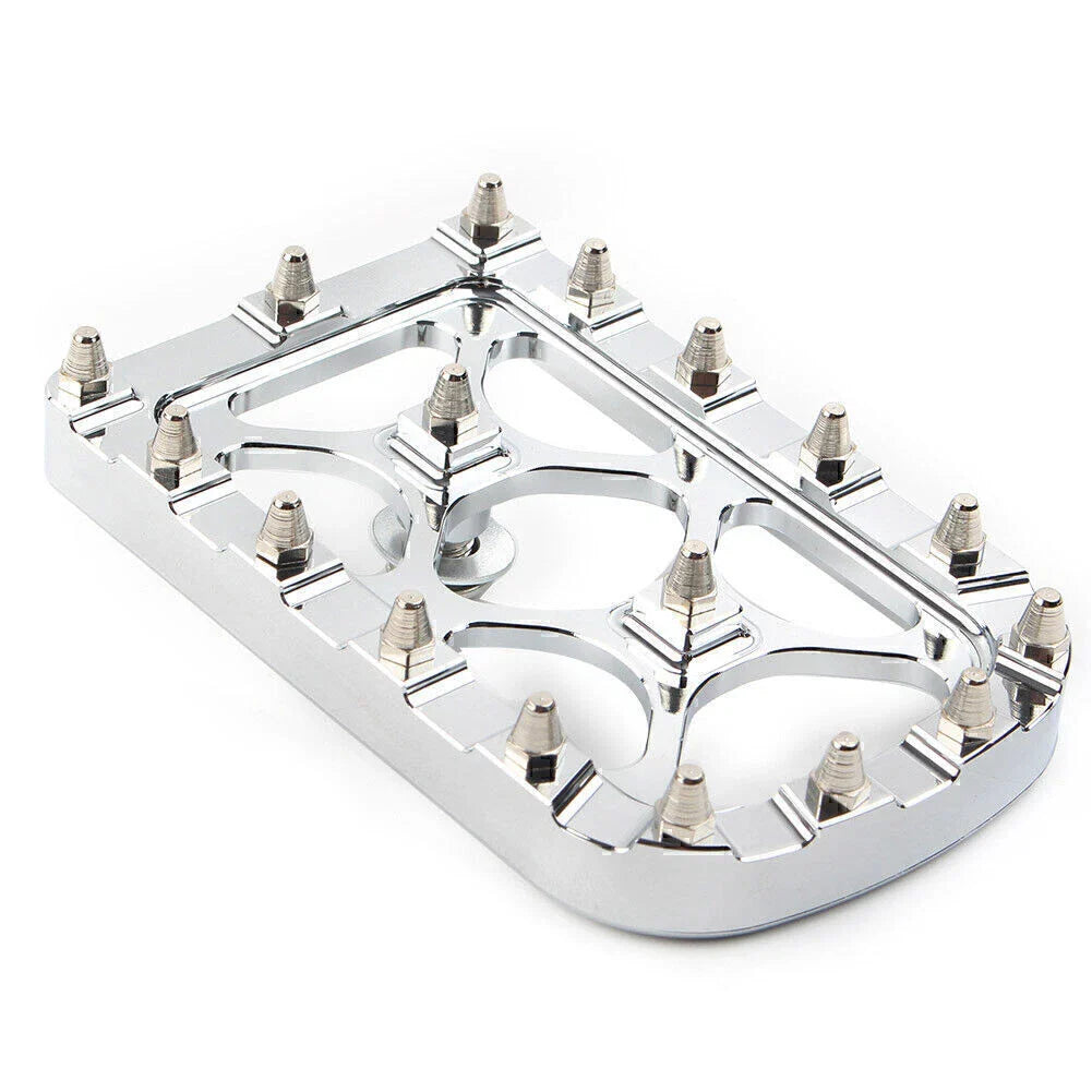 Chrome MX Style Large Brake Pedal Pad Cover for Harley Electra Glide Softail