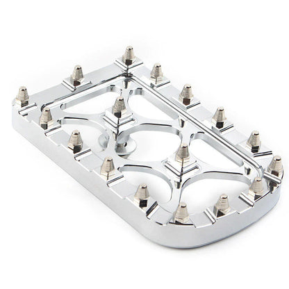 Chrome MX Style Large Brake Pedal Pad Cover for Harley Electra Glide Softail