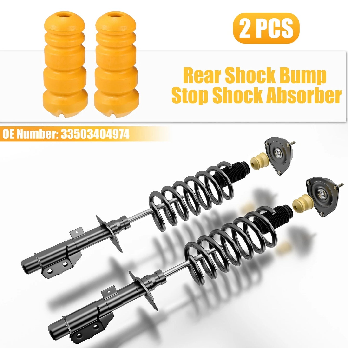 2X Rear Shock Bump Stop for BMW X3 (2005–2010) No. 33503404974