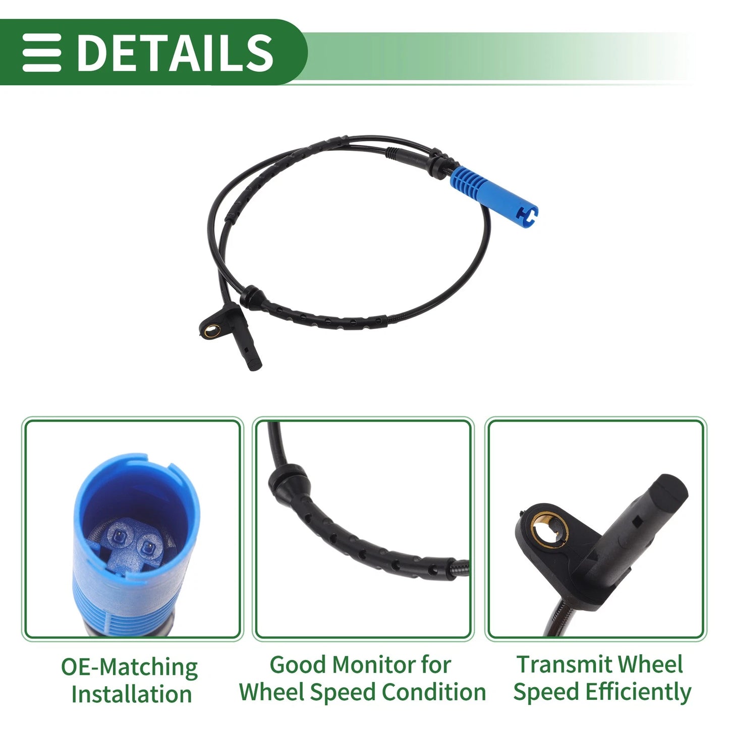 ABS Wheel Speed Sensor for BMW E61 (2004–2010) No. 34526760047/34526771701