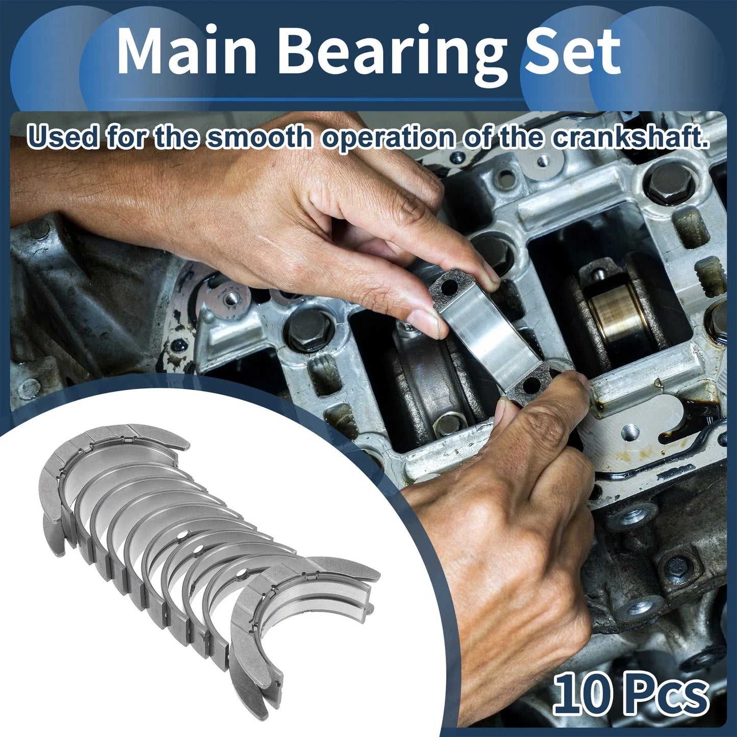Main Bearing Set 10 Pcs for BMW 220i (2014-2016)