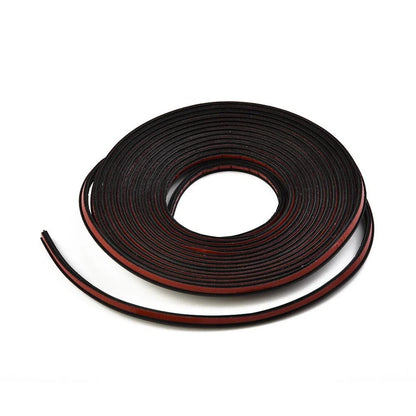 5M Slanted T Shape Car Trim Seal Strips Weatherstrip Headlight Bumper Lip Insert